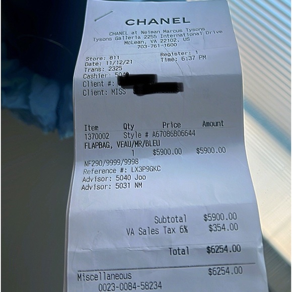 Authentic Chanel Limited Edition light Blue Calfskin Medium Boy Bag Flap. 💃🏽💯 - Picture 13 of 13